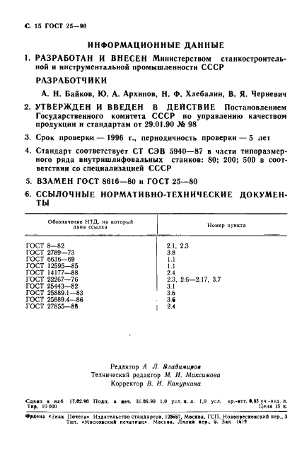 ГОСТ 25-90