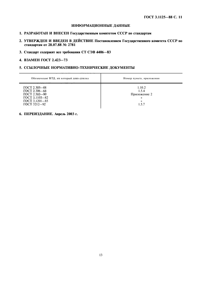 ГОСТ 3.1125-88