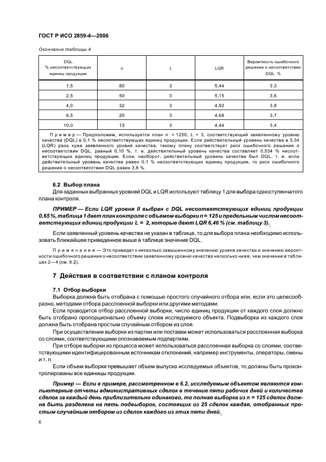 ГОСТ Р ИСО 2859-4-2006