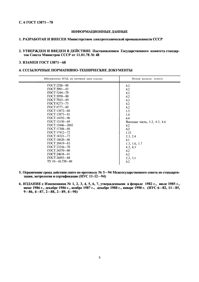 ГОСТ 13871-78