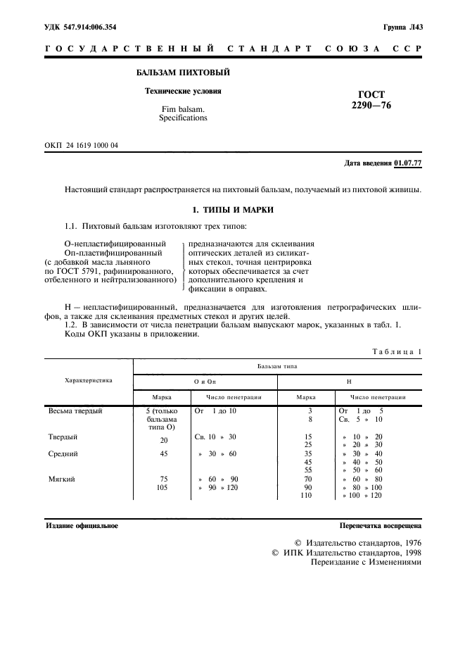 ГОСТ 2290-76