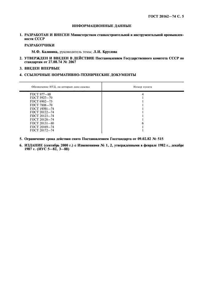 ГОСТ 20162-74