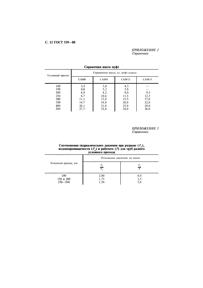 ГОСТ 539-80