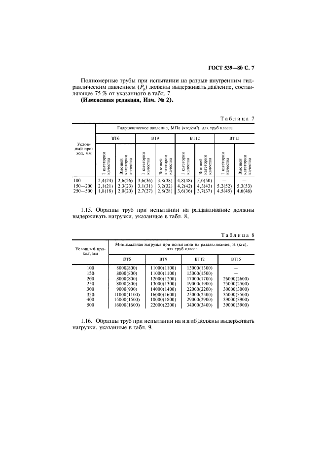 ГОСТ 539-80