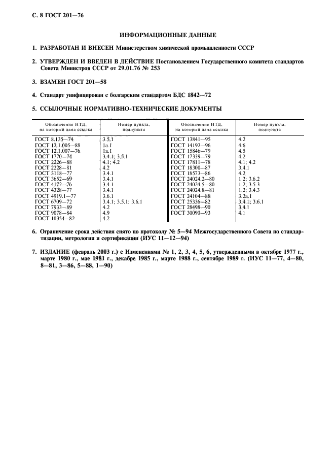 ГОСТ 201-76