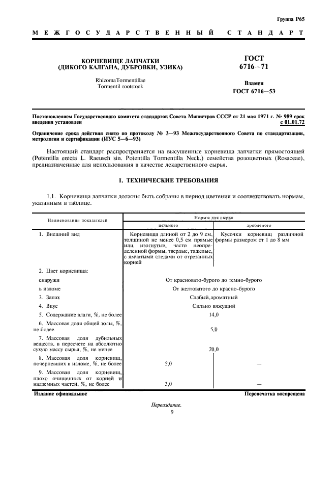 ГОСТ 6716-71