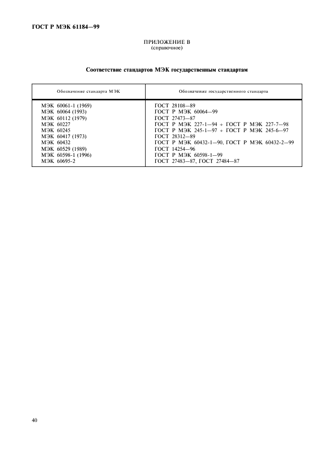 ГОСТ Р МЭК 61184-99