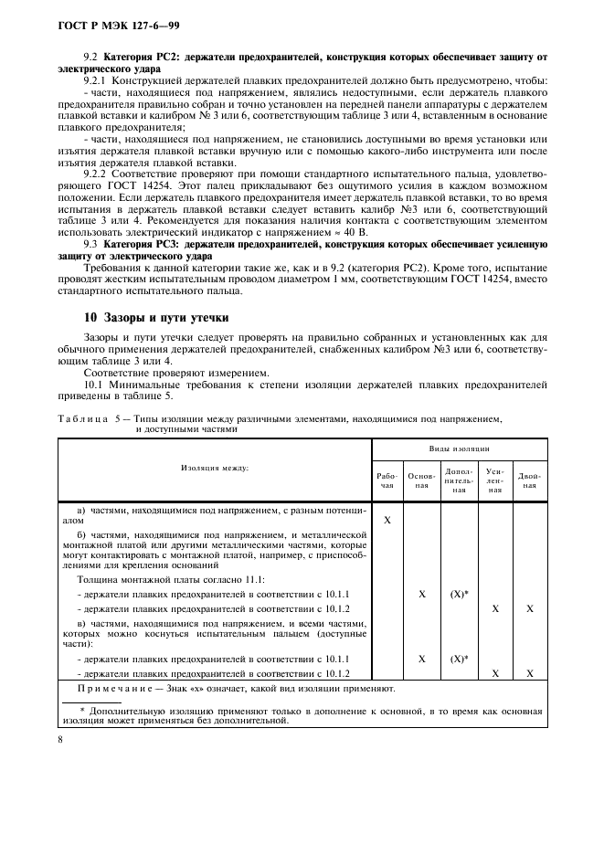 ГОСТ Р МЭК 127-6-99