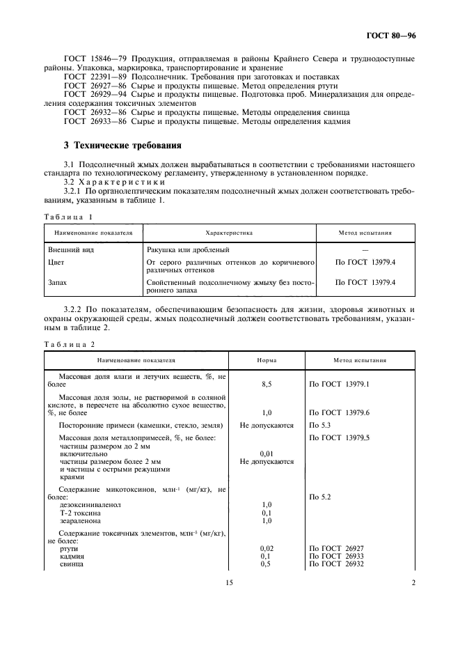 ГОСТ 80-96