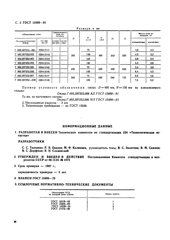 ГОСТ 15499-91