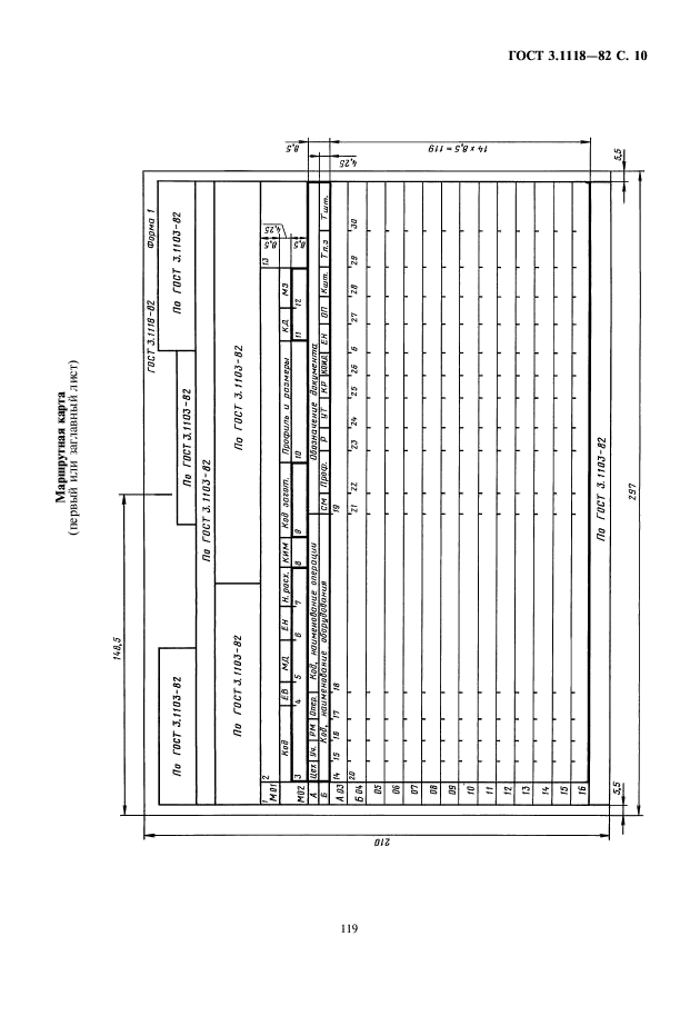 ГОСТ 3.1118-82