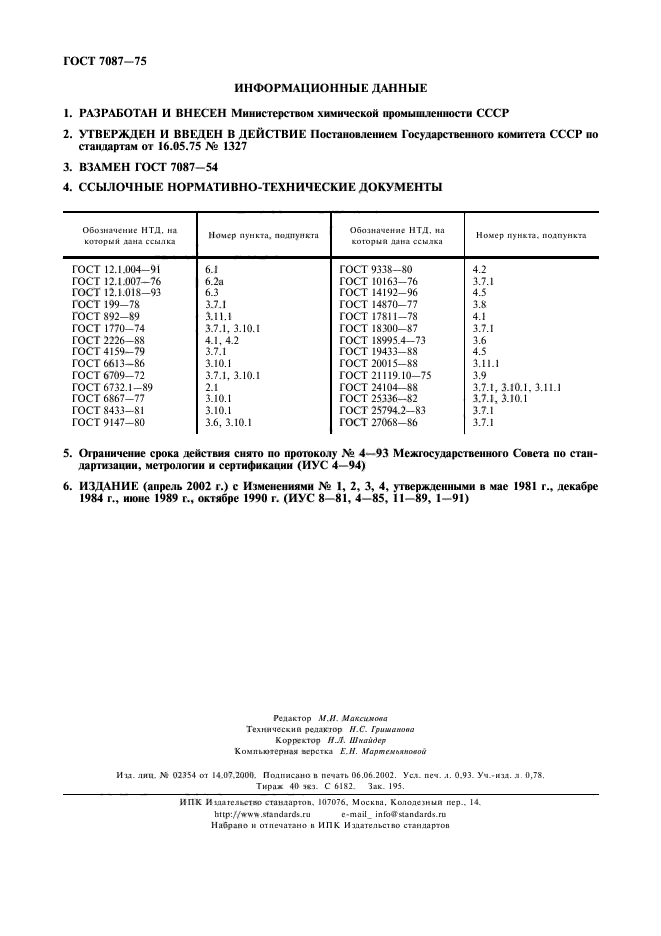 ГОСТ 7087-75