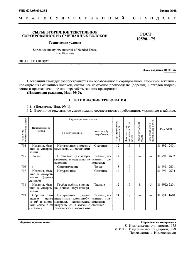 ГОСТ 10590-75