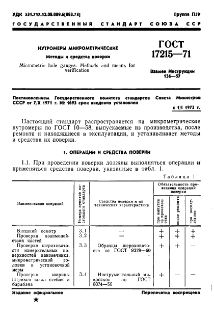 ГОСТ 17215-71