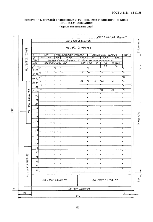 ГОСТ 3.1121-84