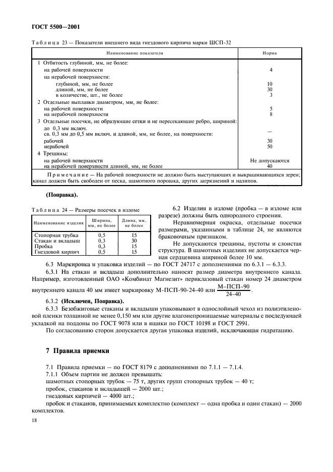 ГОСТ 5500-2001