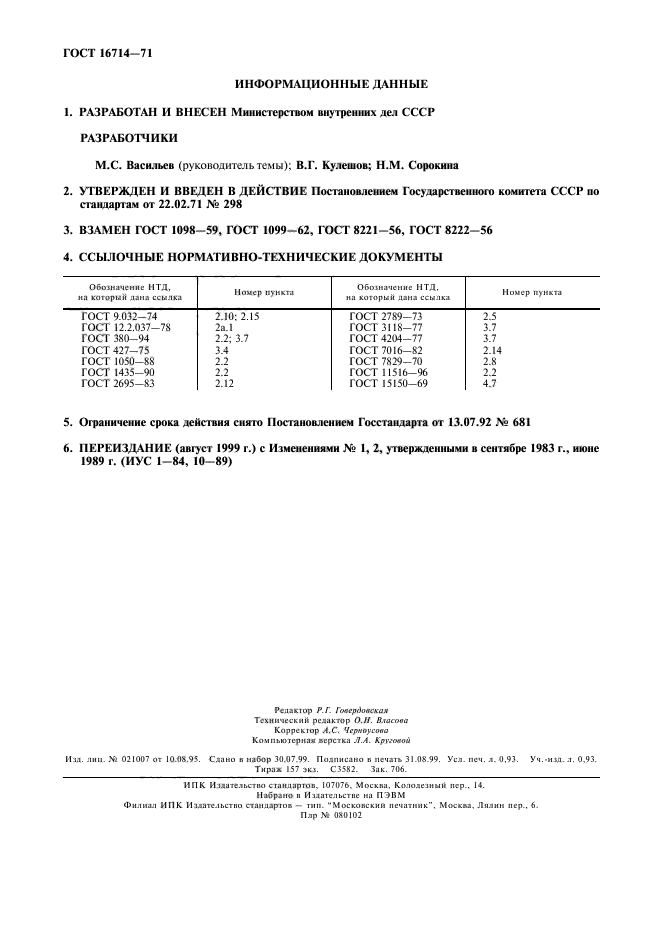 ГОСТ 16714-71