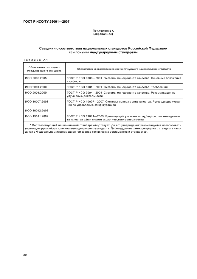 ГОСТ Р ИСО/ТУ 29001-2007