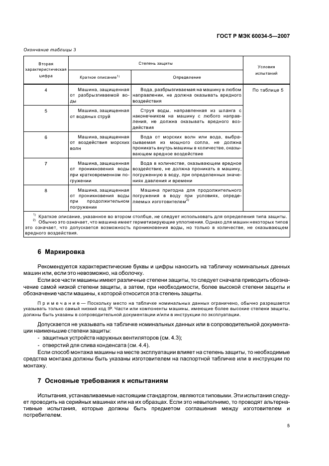 ГОСТ Р МЭК 60034-5-2007