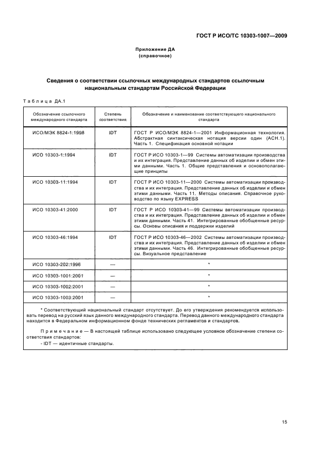 ГОСТ Р ИСО/ТС 10303-1007-2009