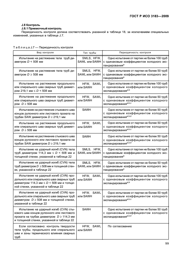 ГОСТ Р ИСО 3183-2009