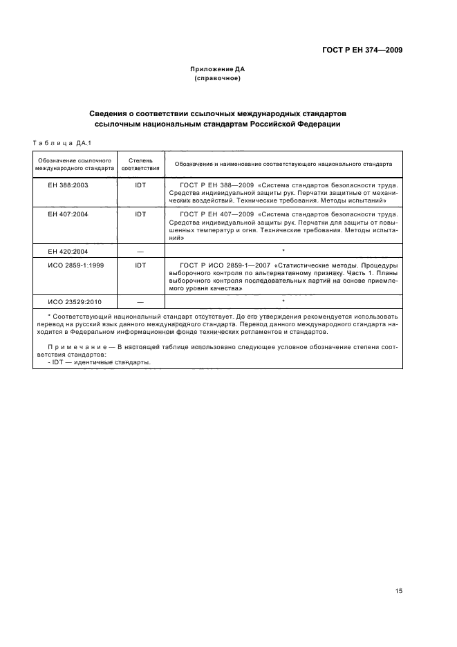 ГОСТ Р ЕН 374-2009