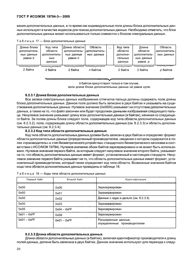 ГОСТ Р ИСО/МЭК 19794-3-2009