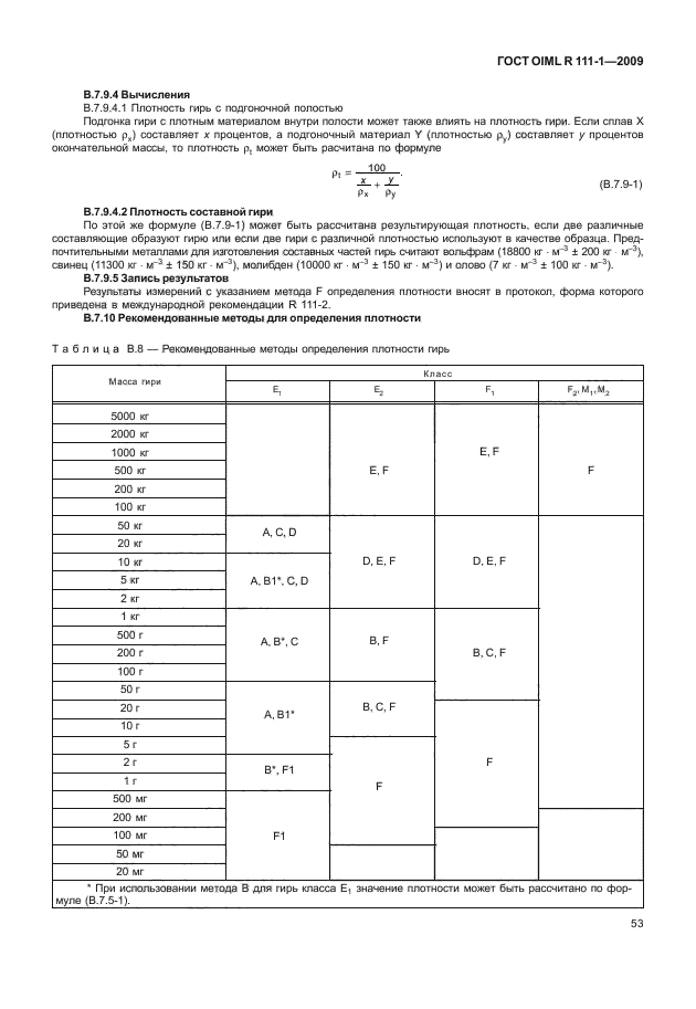 ГОСТ OIML R 111-1-2009