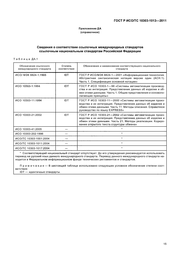 ГОСТ Р ИСО/ТС 10303-1013-2011