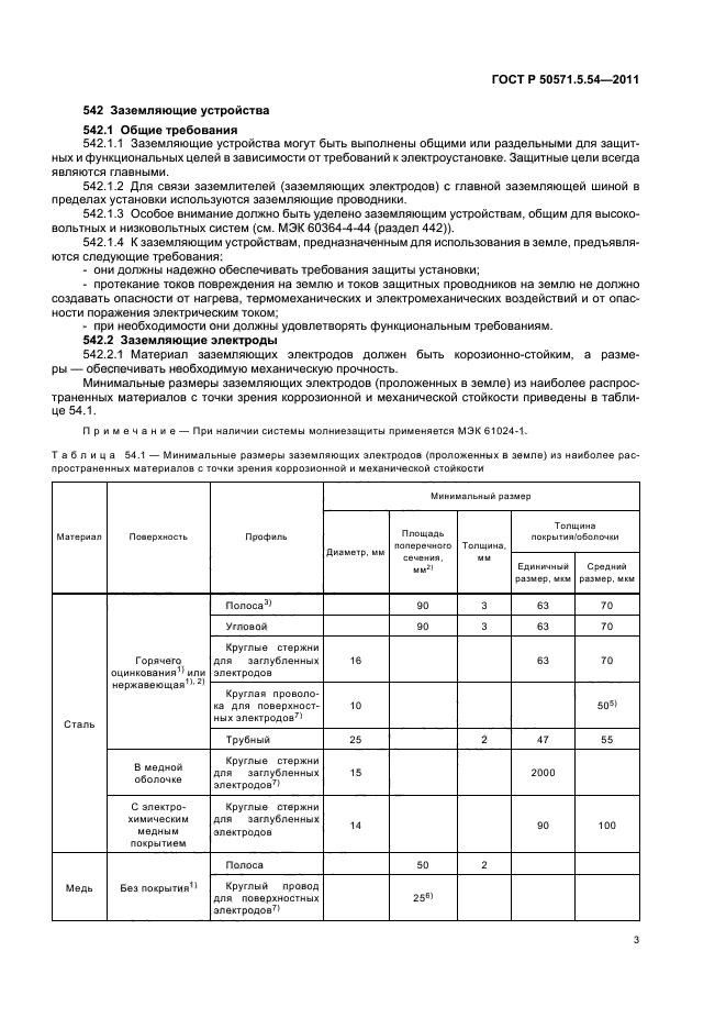 ГОСТ Р 50571.5.54-2011