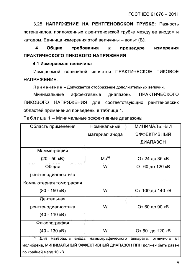 ГОСТ IEC 61676-2011