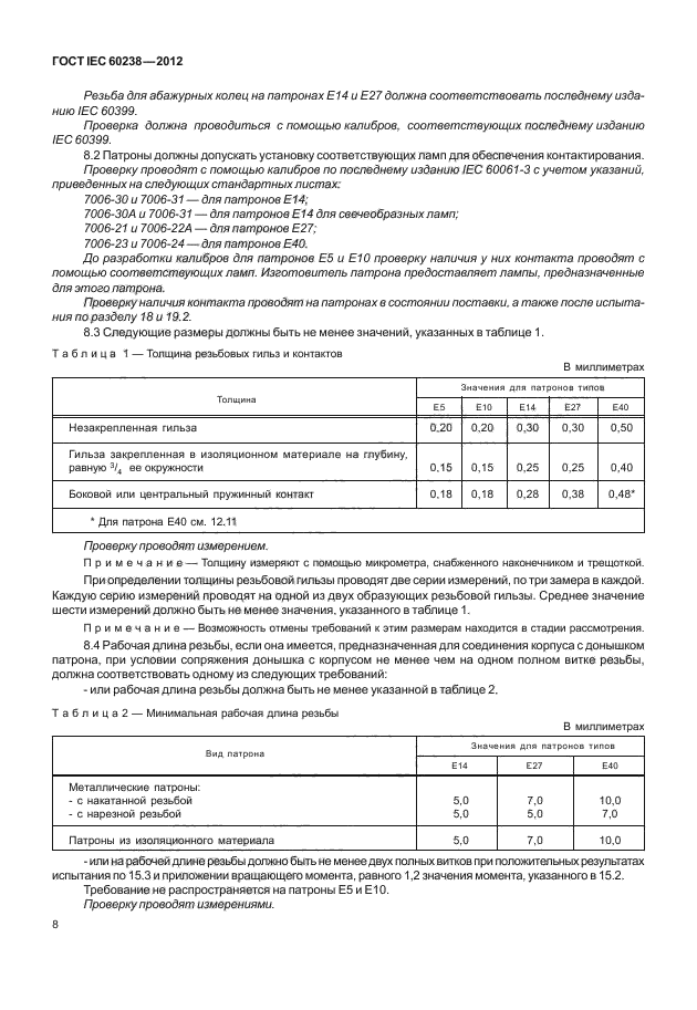 ГОСТ IEC 60238-2012