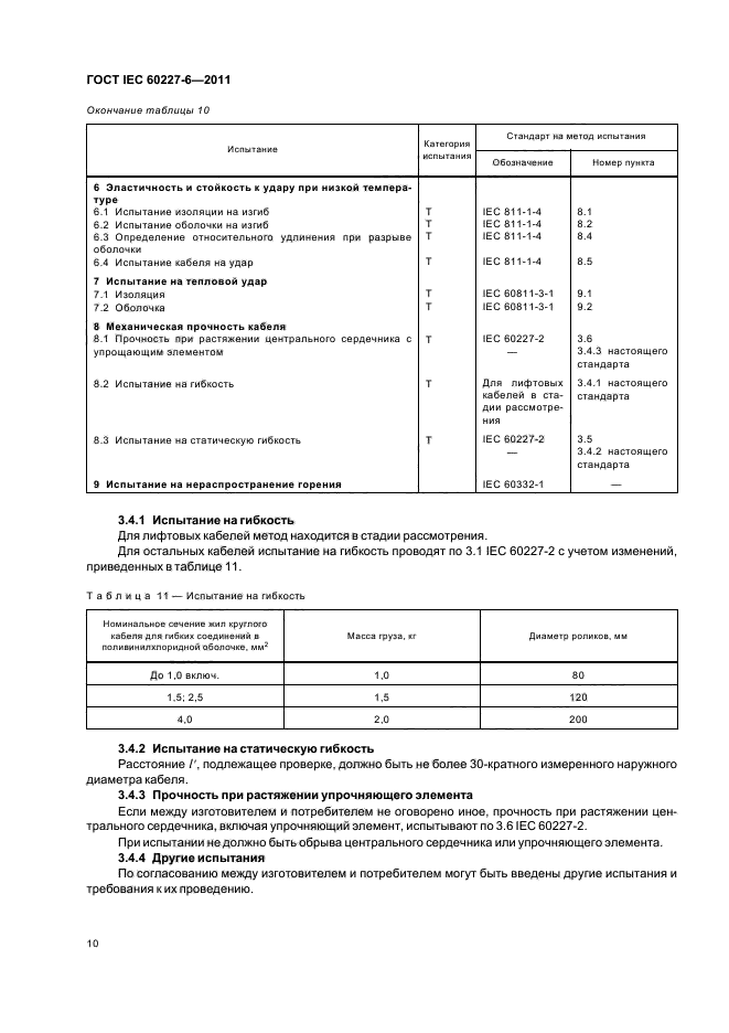 ГОСТ IEC 60227-6-2011