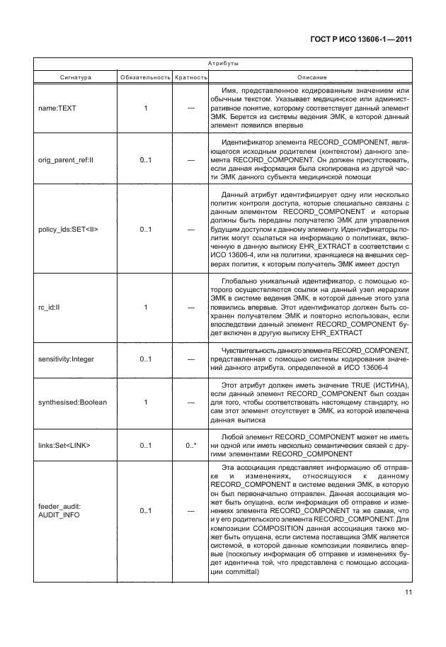 ГОСТ Р ИСО 13606-1-2011