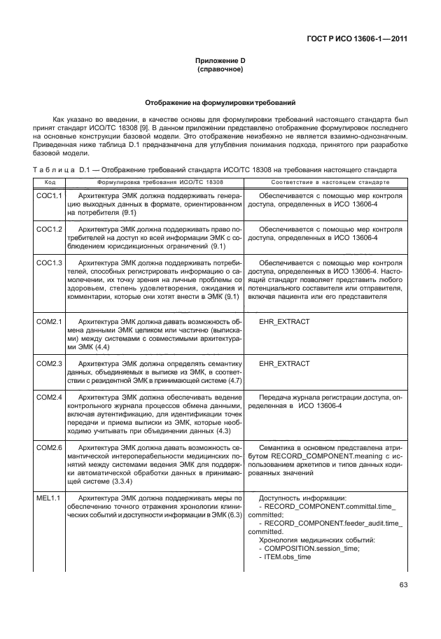 ГОСТ Р ИСО 13606-1-2011