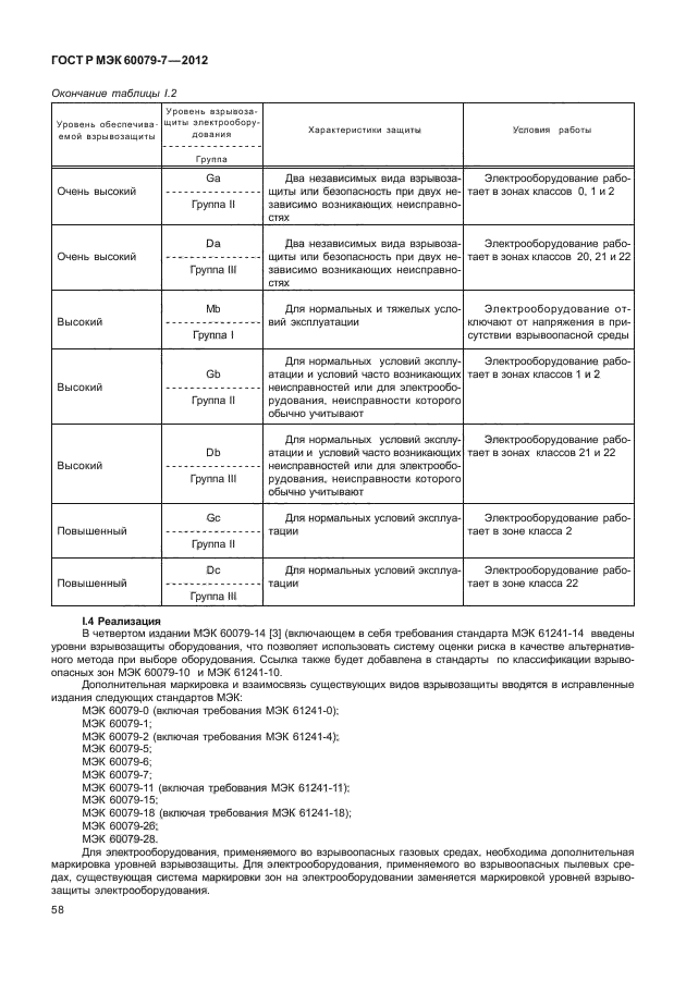 ГОСТ Р МЭК 60079-7-2012