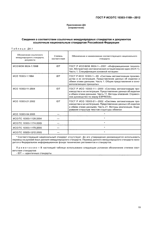 ГОСТ Р ИСО/ТС 10303-1169-2012