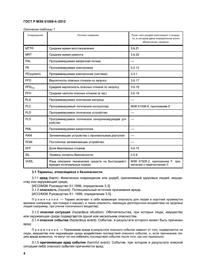 ГОСТ Р МЭК 61508-4-2012