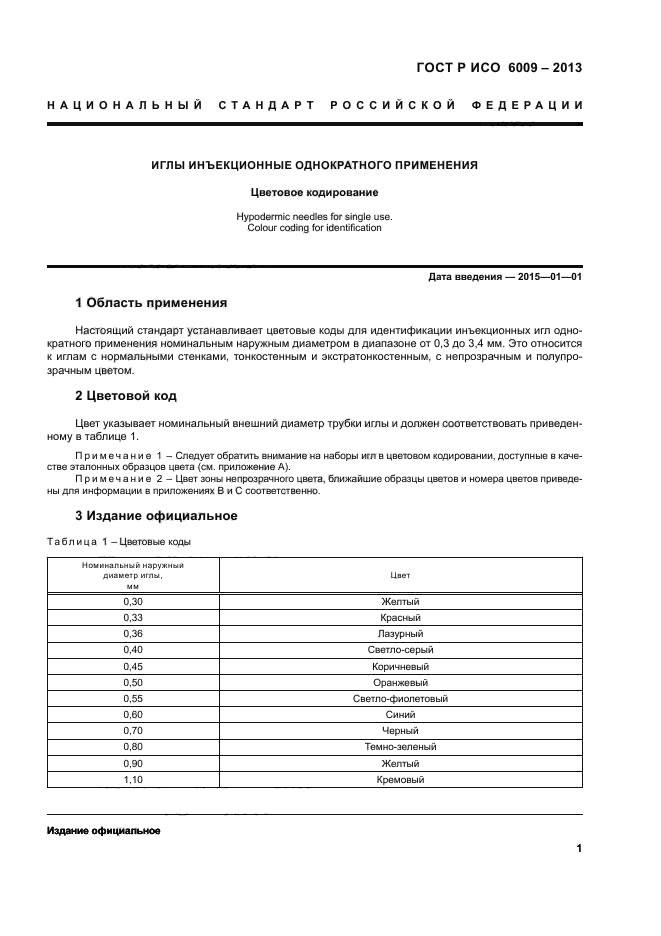 ГОСТ Р ИСО 6009-2013