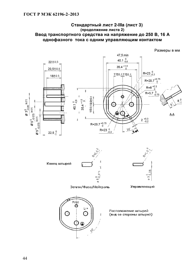 ГОСТ Р МЭК 62196-2-2013