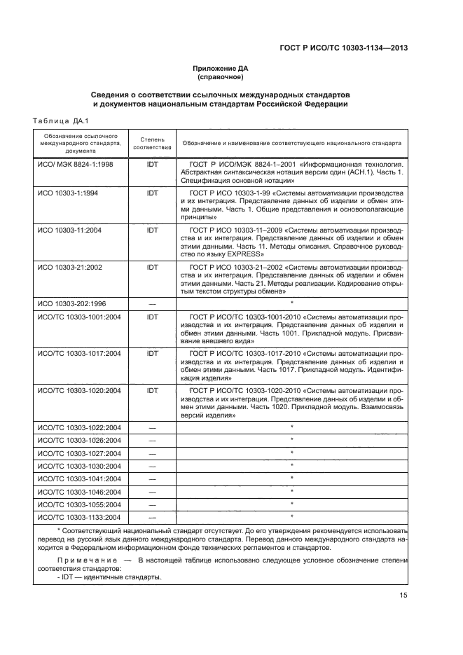ГОСТ Р ИСО/ТС 10303-1134-2013