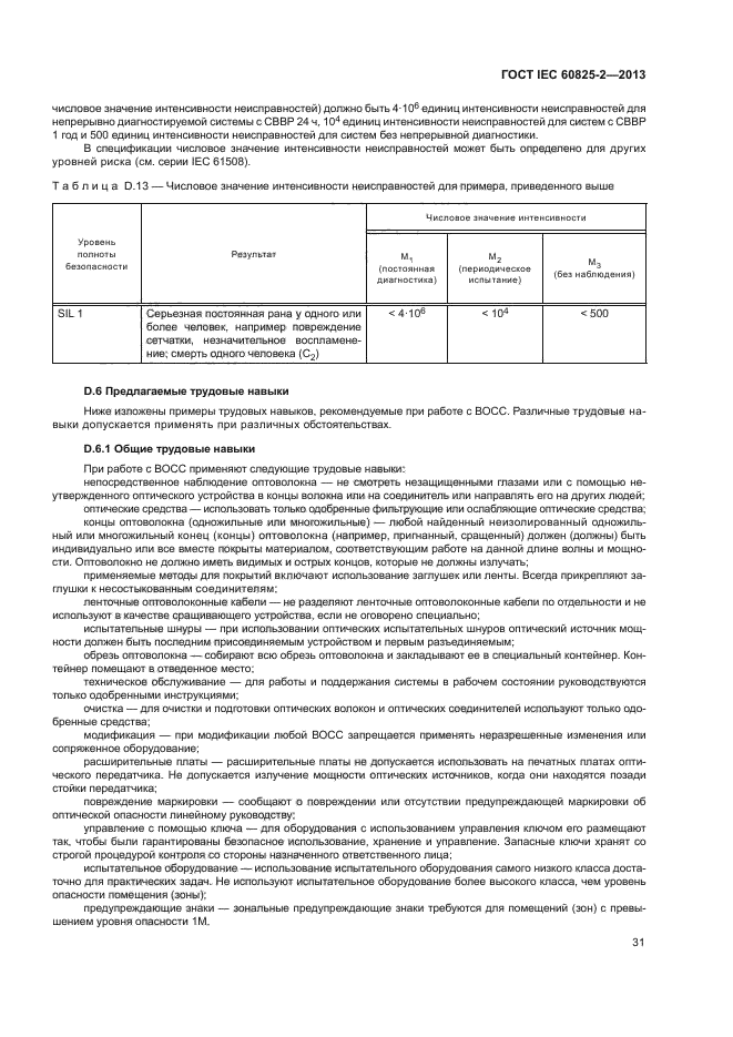 ГОСТ IEC 60825-2-2013