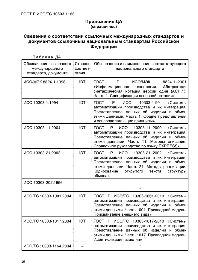 ГОСТ Р ИСО/ТС 10303-1163-2013