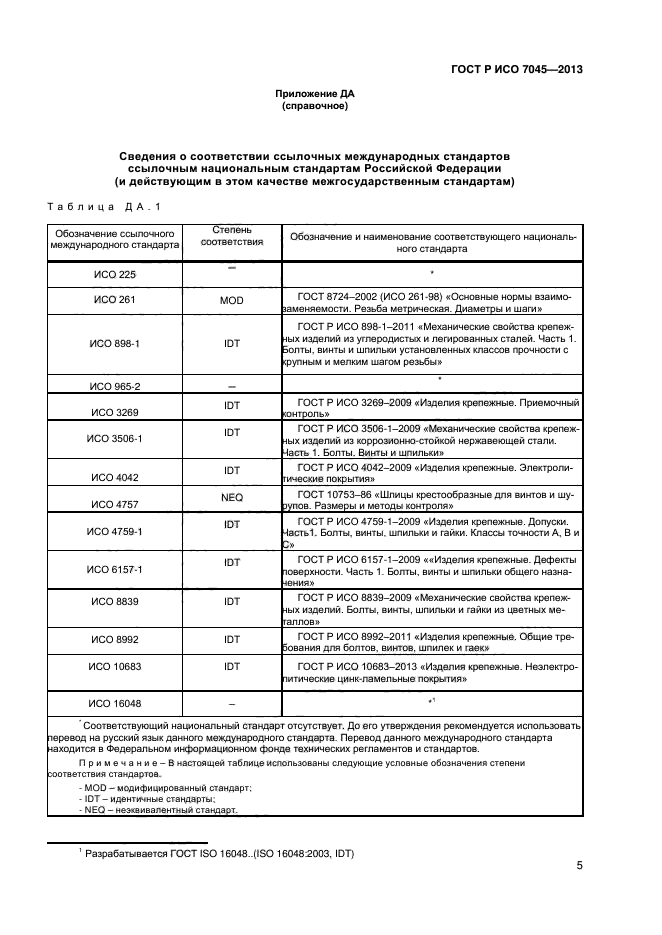 ГОСТ Р ИСО 7045-2013