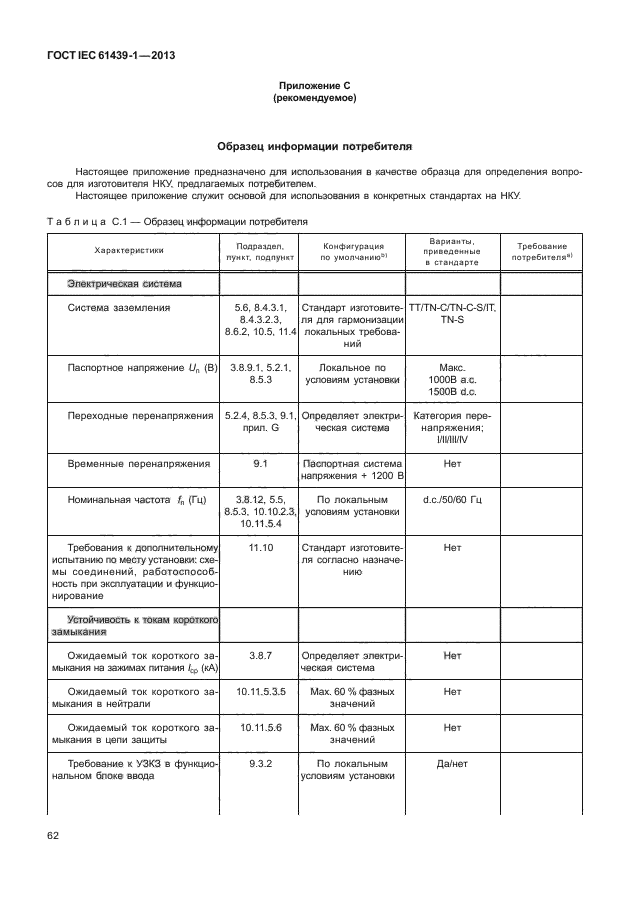 ГОСТ IEC 61439-1-2013