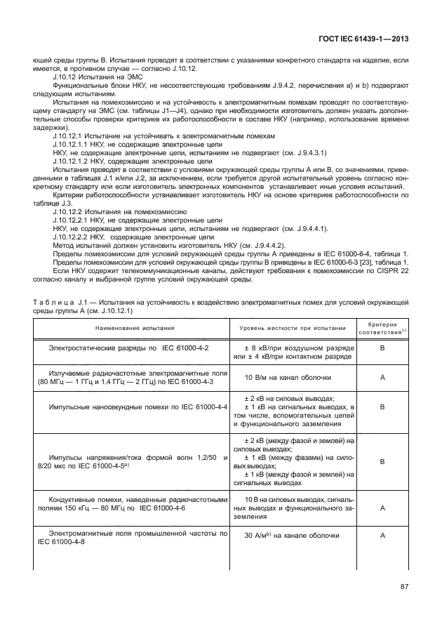 ГОСТ IEC 61439-1-2013