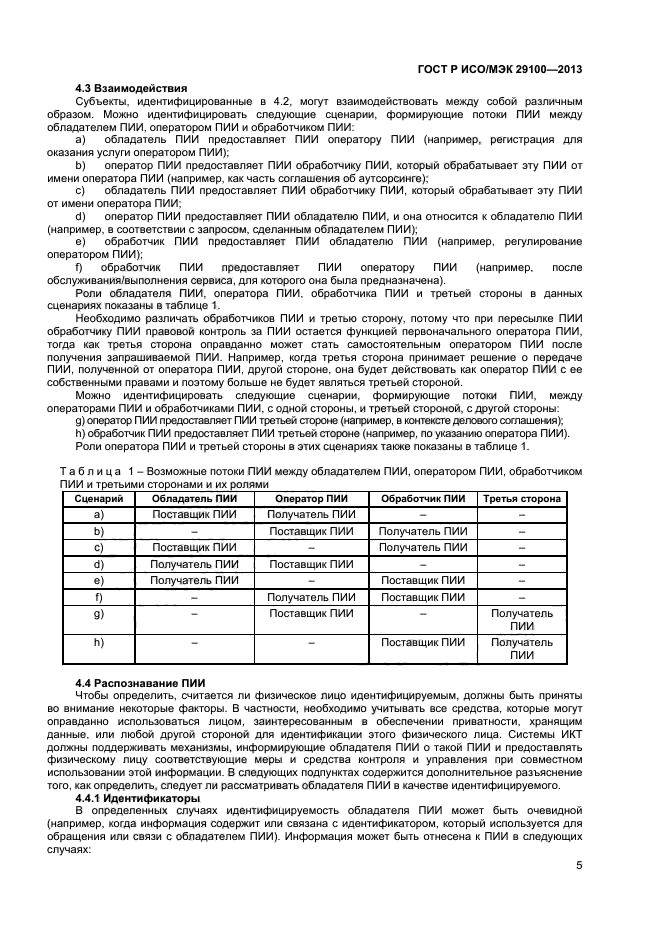 ГОСТ Р ИСО/МЭК 29100-2013