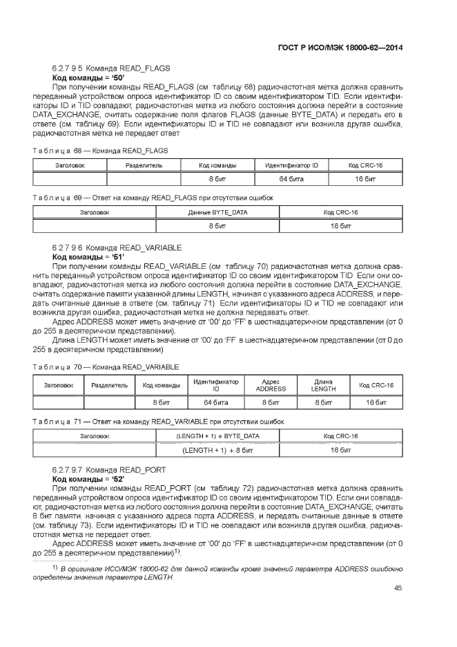 ГОСТ Р ИСО/МЭК 18000-62-2014