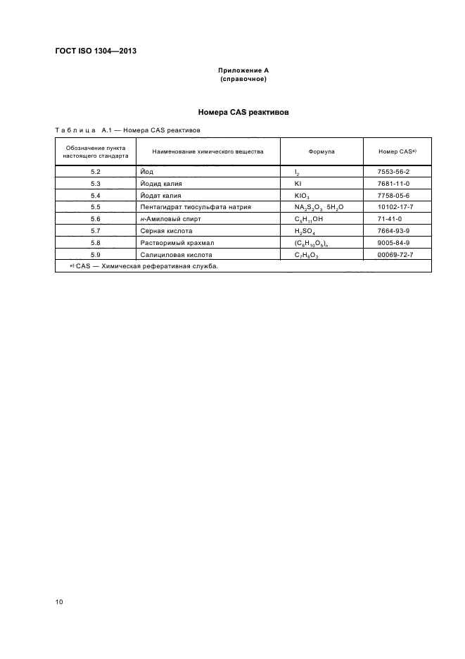 ГОСТ ISO 1304-2013