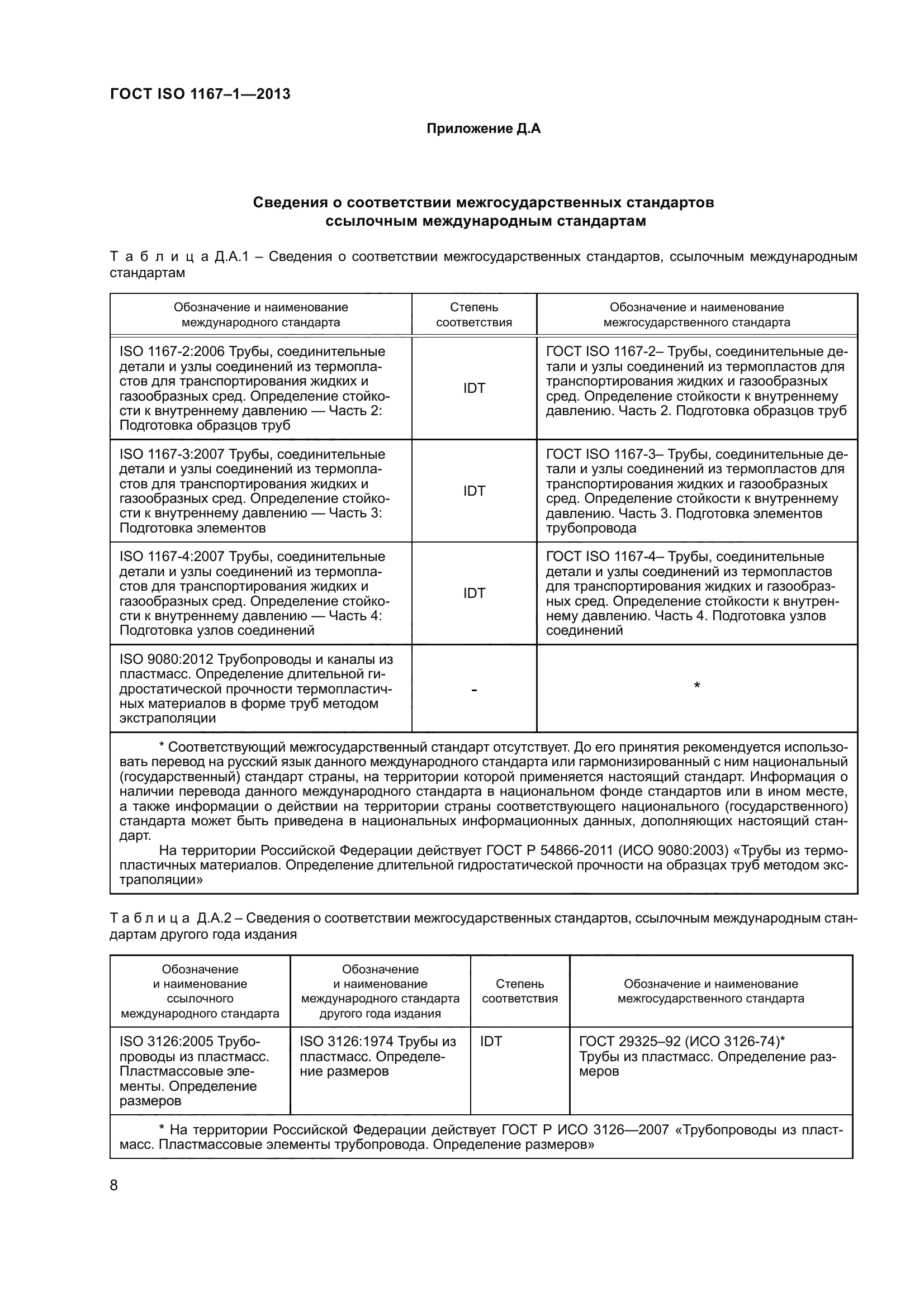 ГОСТ ISO 1167-1-2013